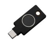 YubiKey C Bio – FIDO Edition. Κλειδί ασφαλείας USB C με αναγνώριση δακτυλικού αποτυπώματος. Yποστηρίζει βιομετρικό έλεγχο ταυτότητας χρησιμοποιώντας αναγνώριση δακτυλικών αποτυπωμάτων για ασφαλείς και απρόσκοπτες συνδέσεις χωρίς κωδικό πρόσβασης SKU: 5060408464175